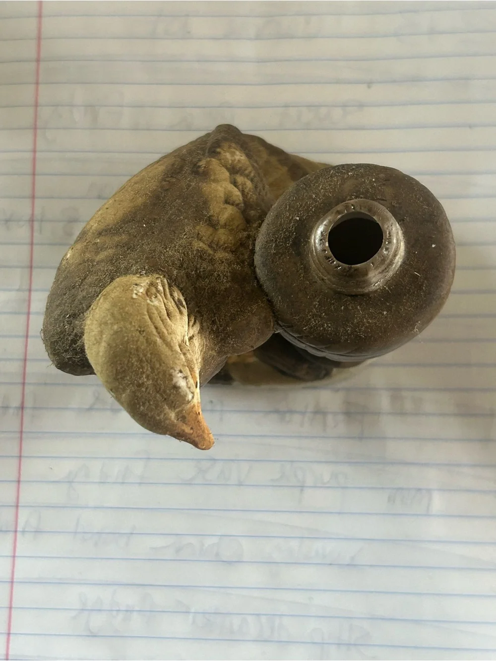 Vintage ceramic Decorative Brown and White Eagle Figurine for Bird Lovers